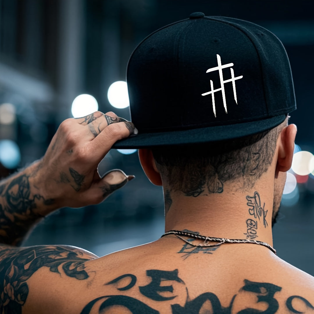 Boné de Beisebol Flat-Brim Hip-Hop