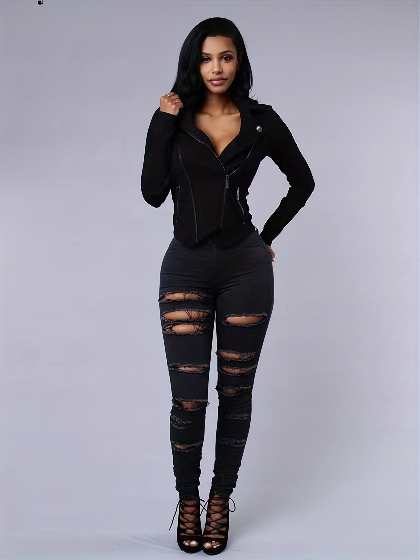 Jeans Femininas Skinny de Cintura Alta