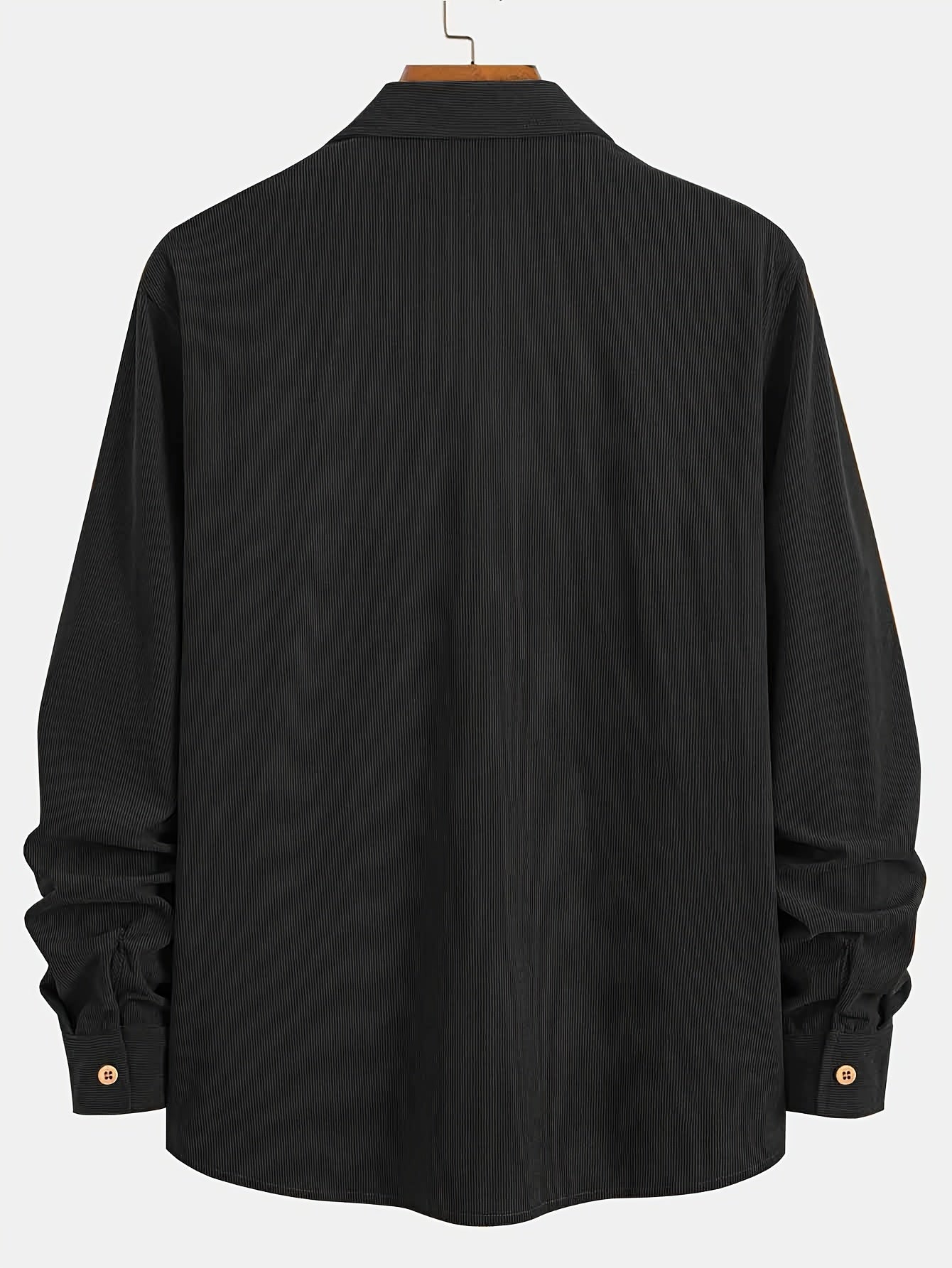 Camisa Masculina Casual de Veludo Cotelê