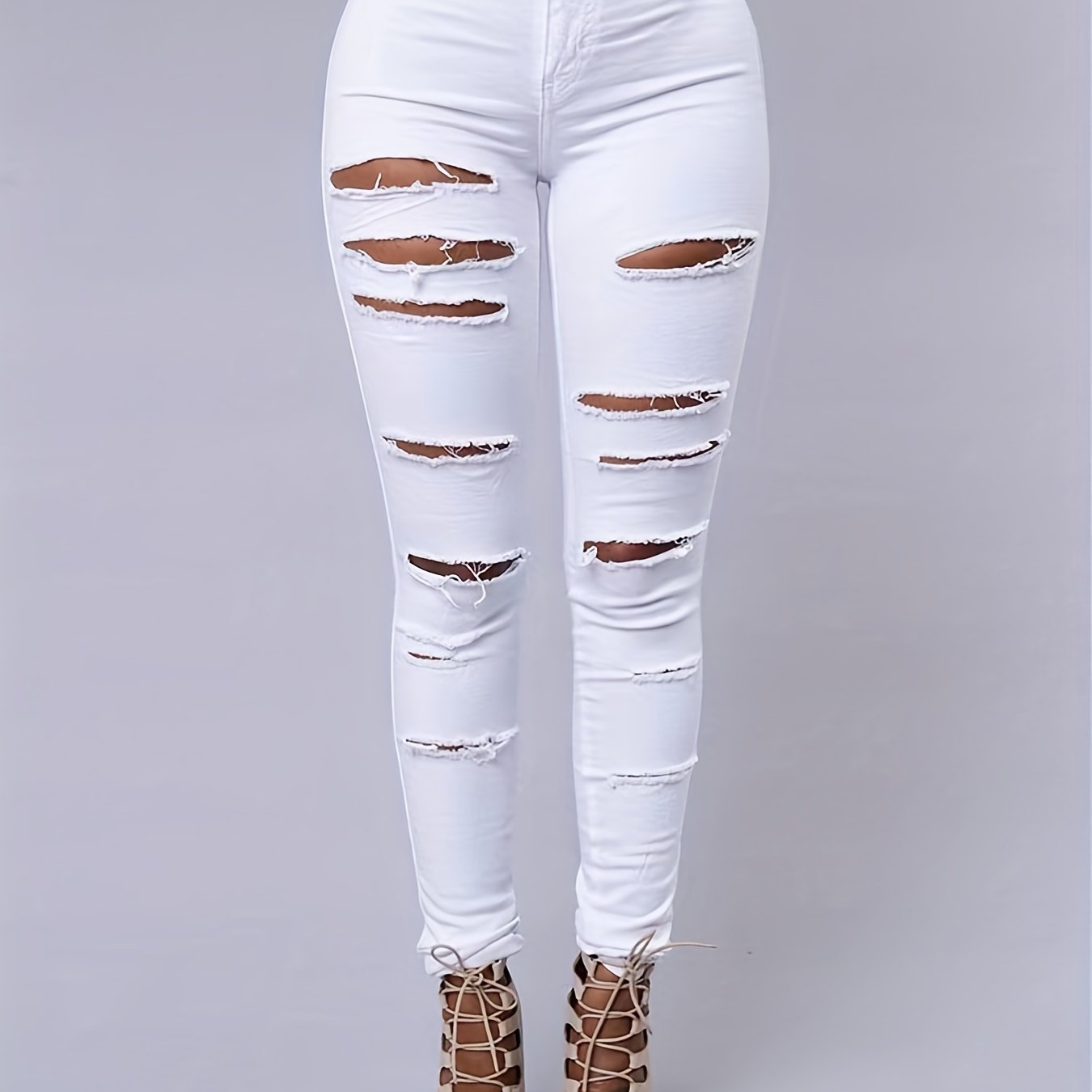Jeans Femininas Skinny de Cintura Alta