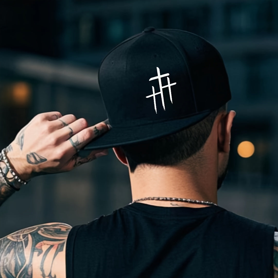 Boné de Beisebol Flat-Brim Hip-Hop
