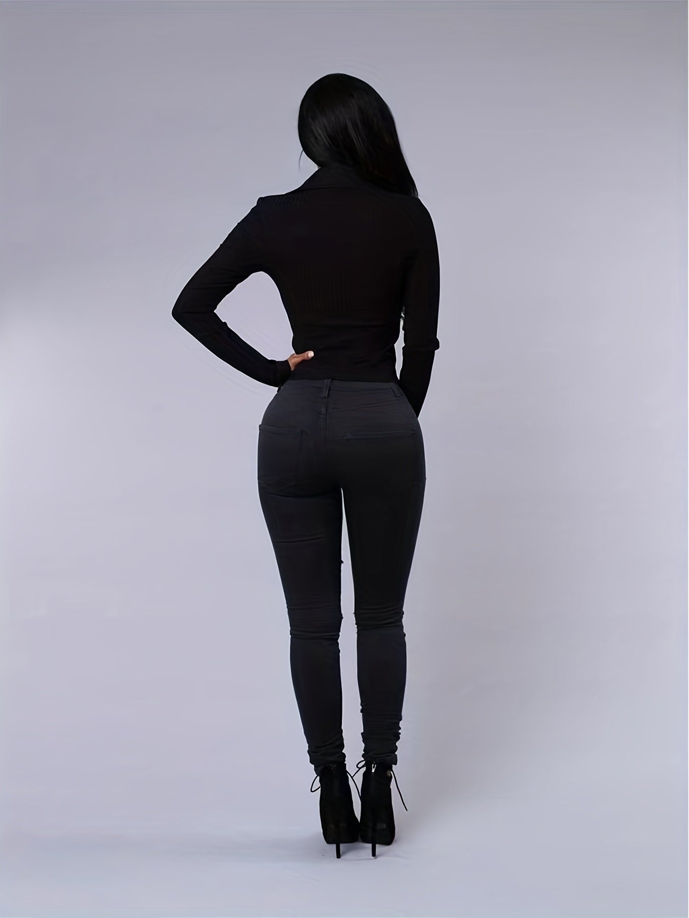 Jeans Femininas Skinny de Cintura Alta