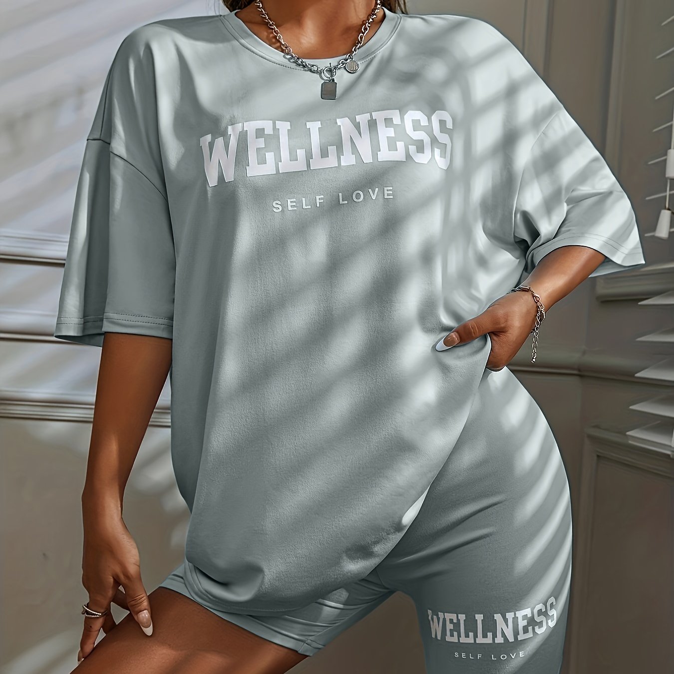 Conjunto Casual Feminino de Duas Peças