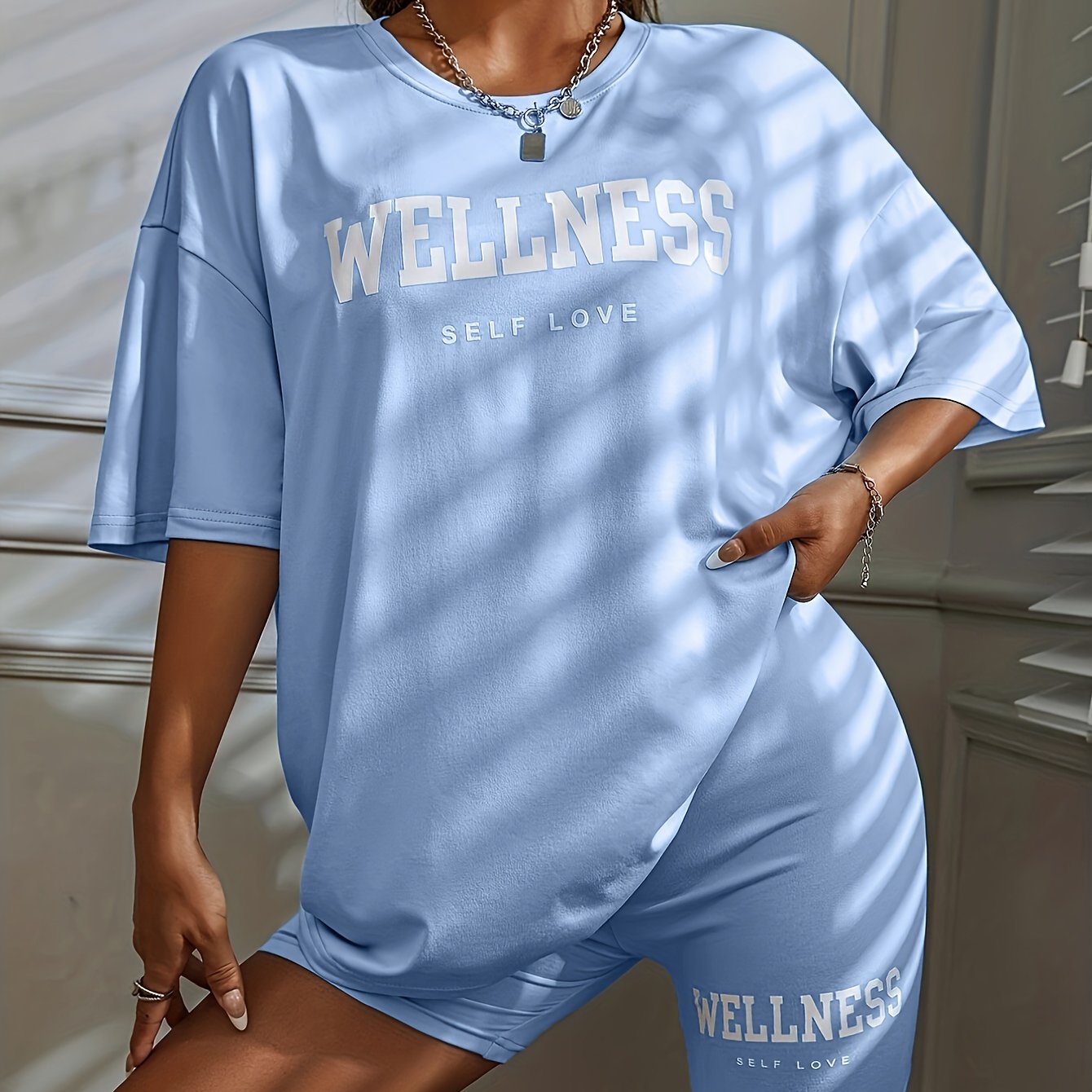 Conjunto Casual Feminino de Duas Peças