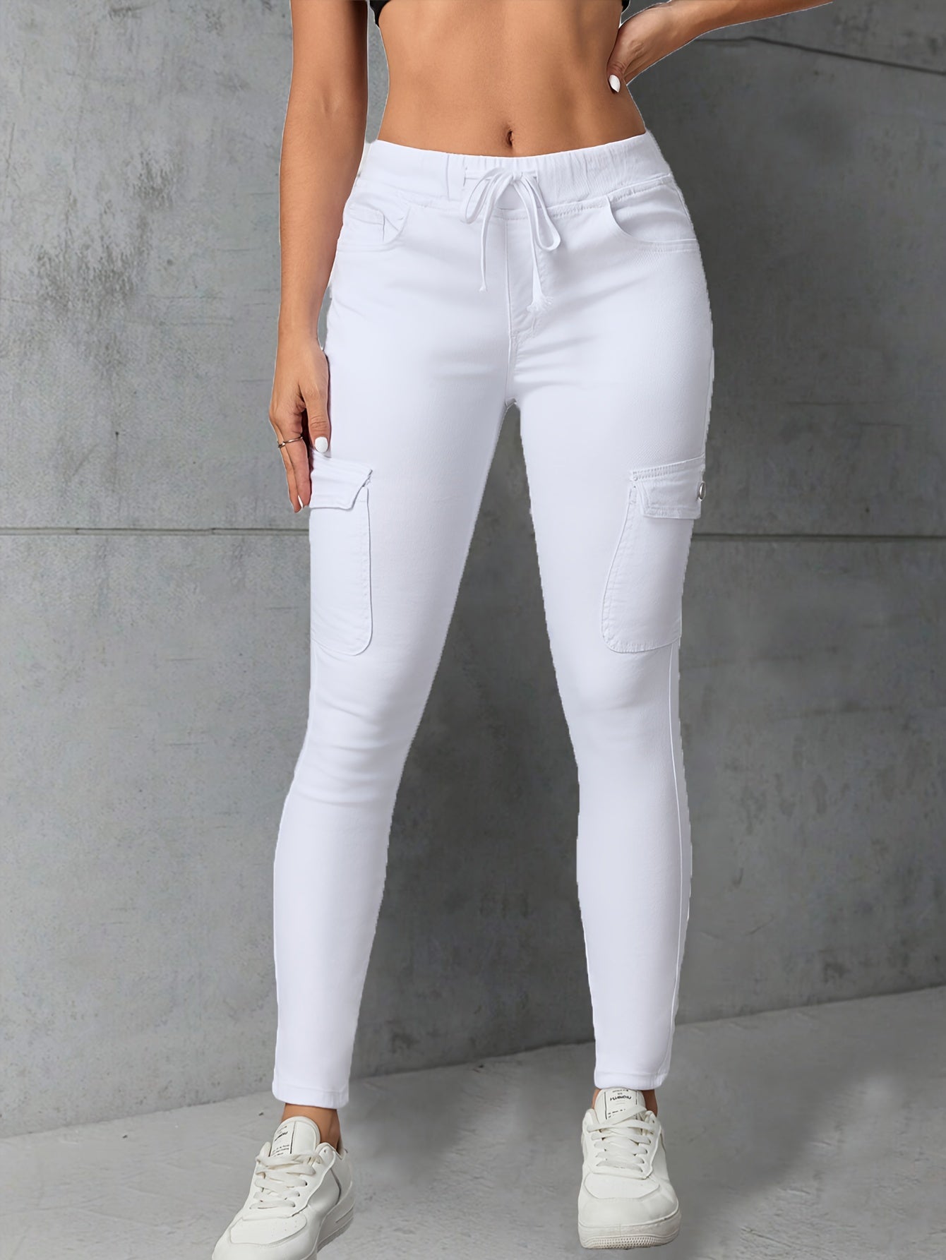 Jeans Skinny Femininas Brancas