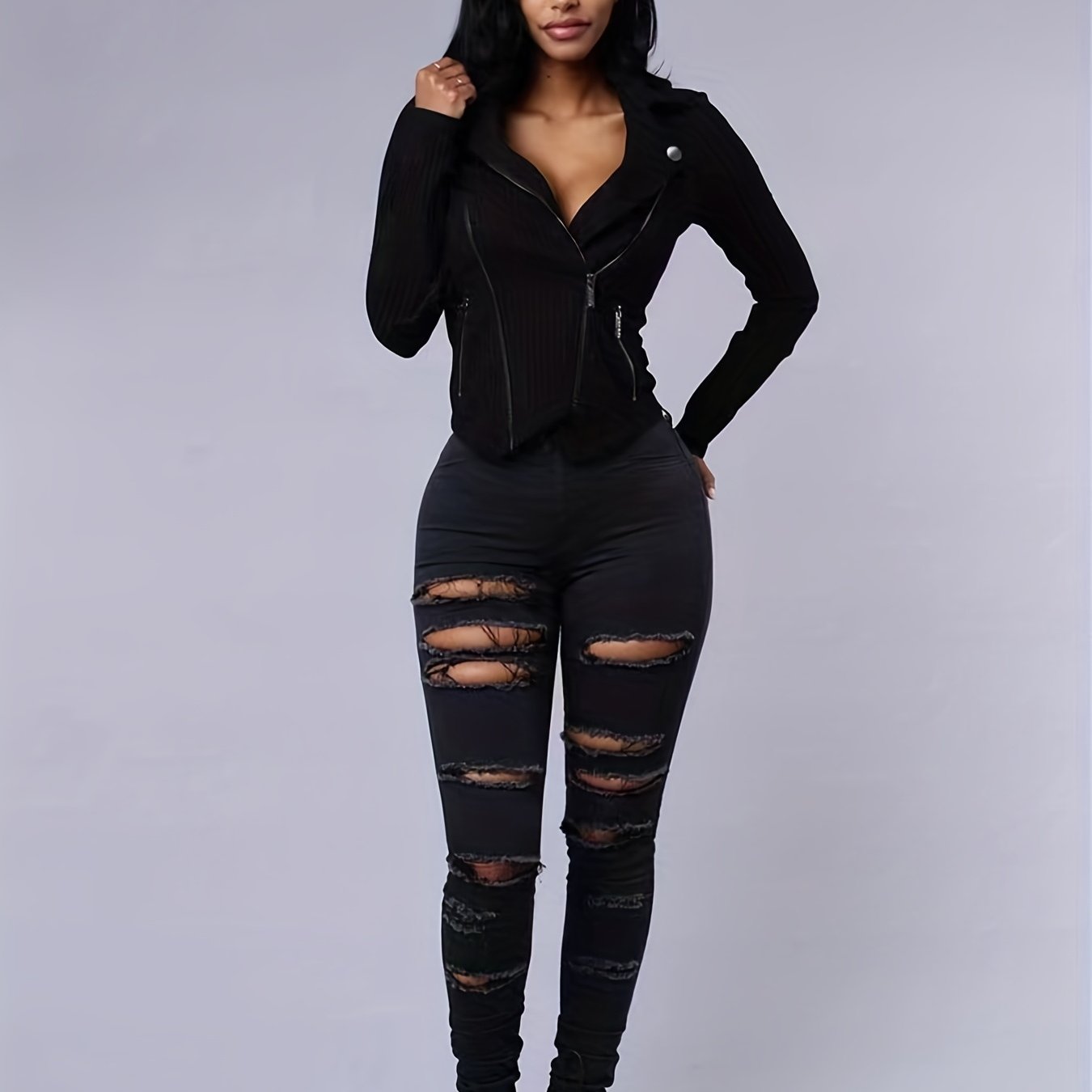 Jeans Femininas Skinny de Cintura Alta