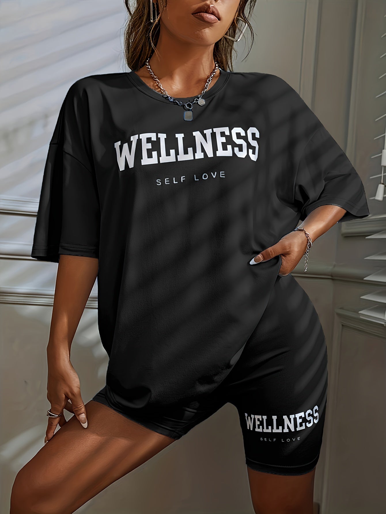 Conjunto Casual Feminino de Duas Peças