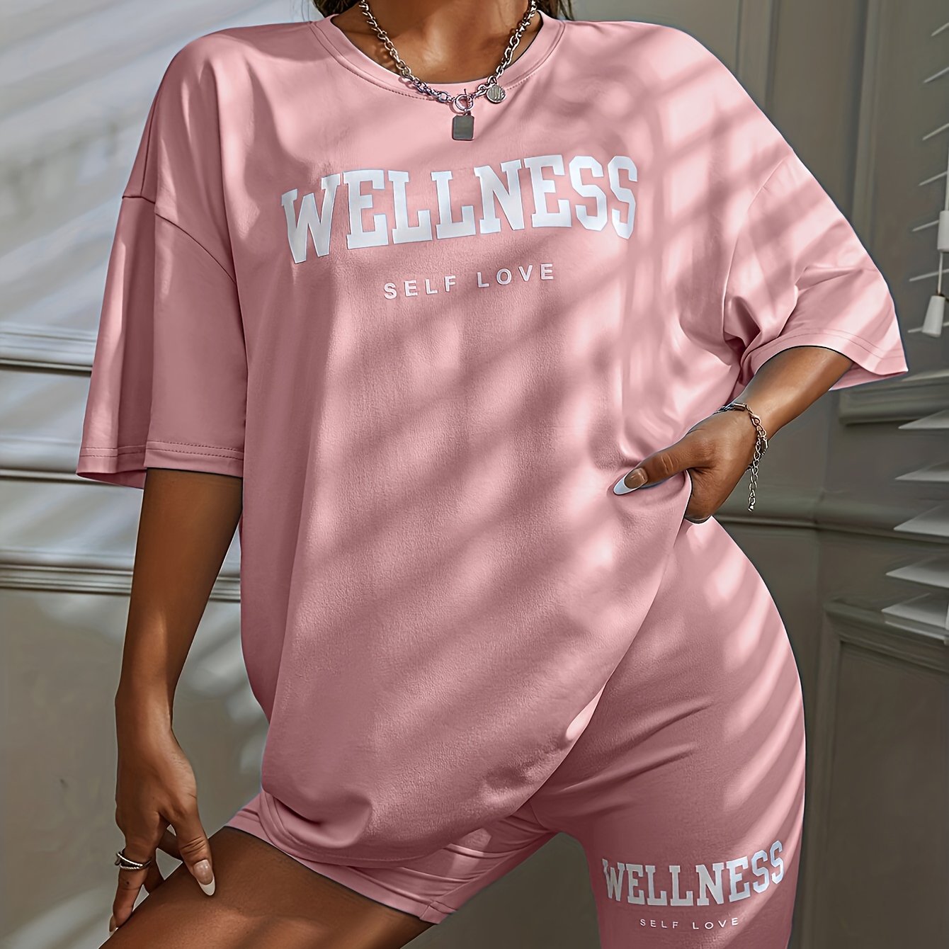 Conjunto Casual Feminino de Duas Peças
