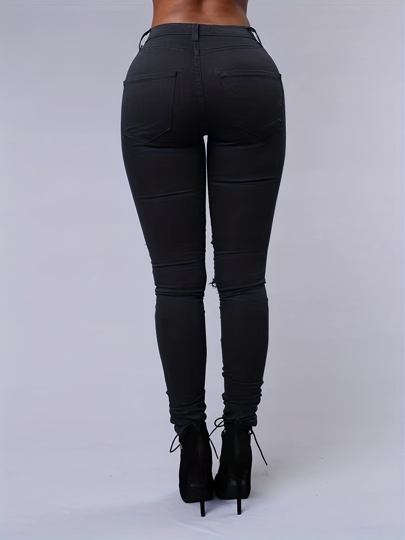 Jeans Femininas Skinny de Cintura Alta
