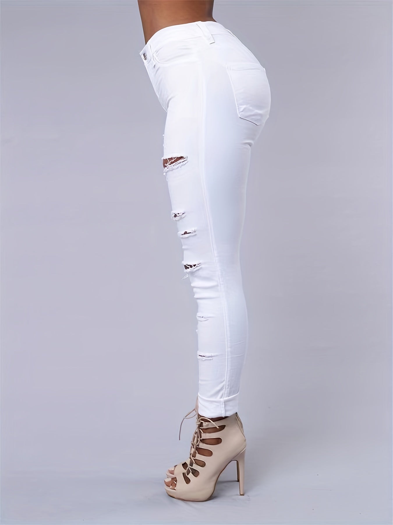 Jeans Femininas Skinny de Cintura Alta